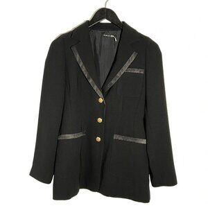Vintage Studio Jax Black Blazer with Satin Trim size 4